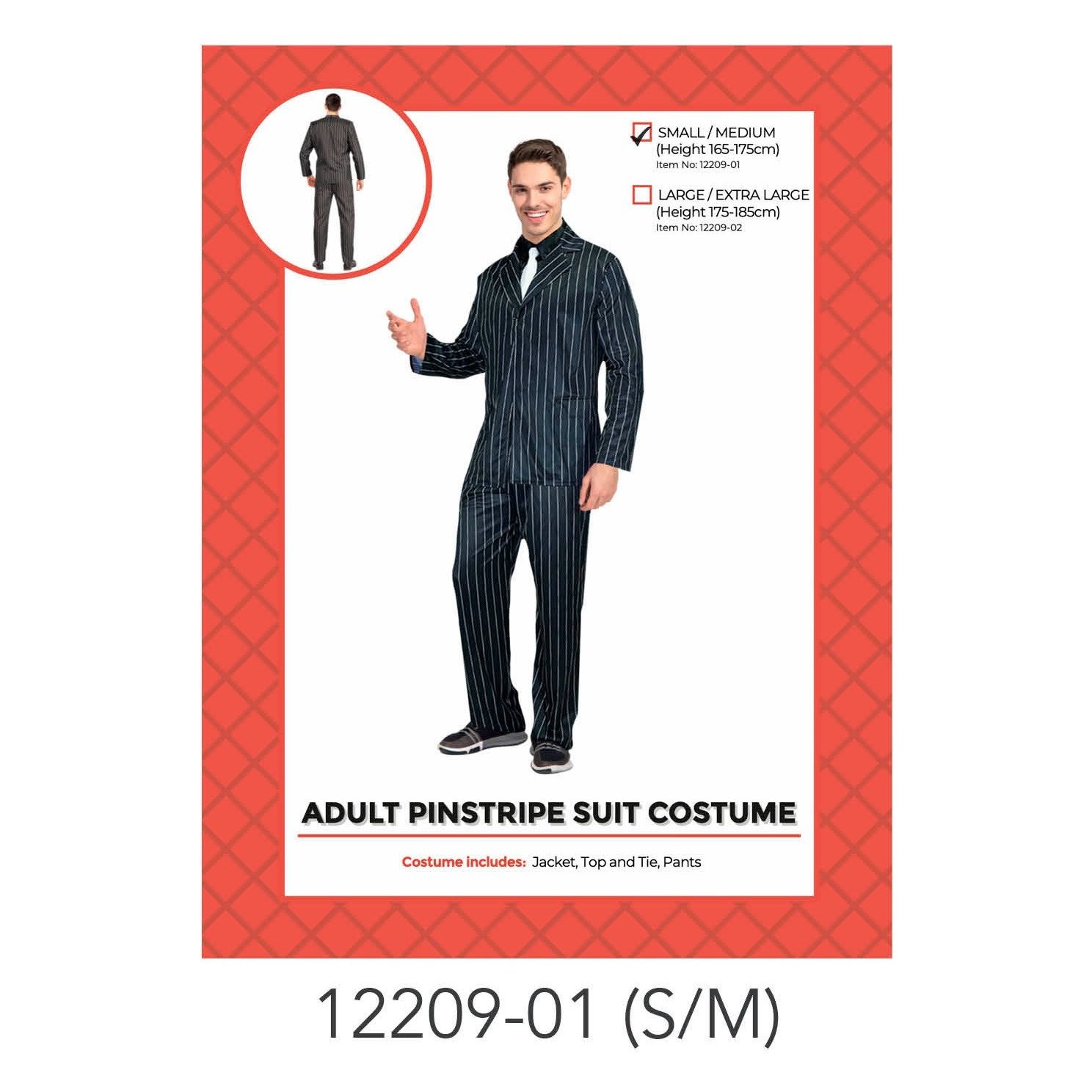 Adult Pinstripe Suit S/M
