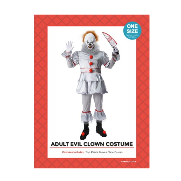 Adult Killer Clown Man Costume