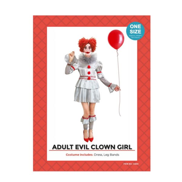 Adult Killer Clown Lady Costume