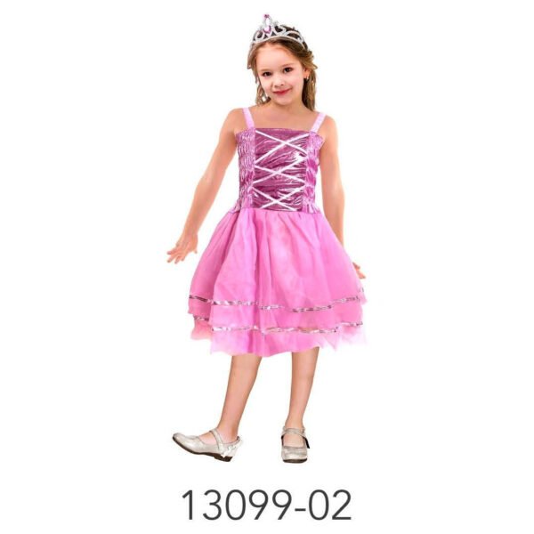 Children Metallic Princess Dress (Light Pink)