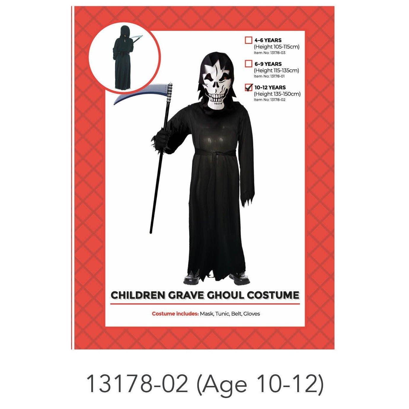 Children Grave Ghoul Costume (10-12 years)