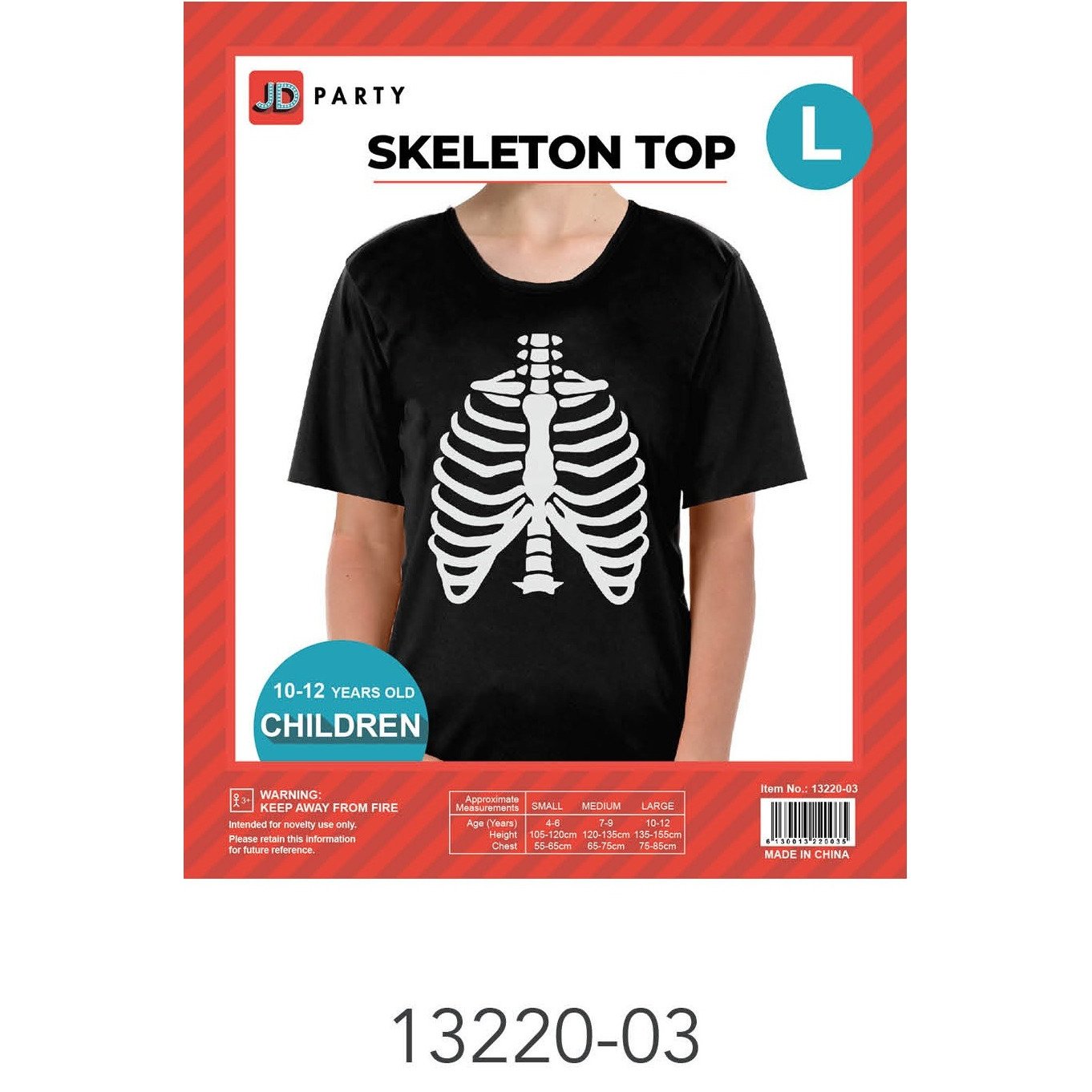 Children  Skeleton Tshirt (Large)