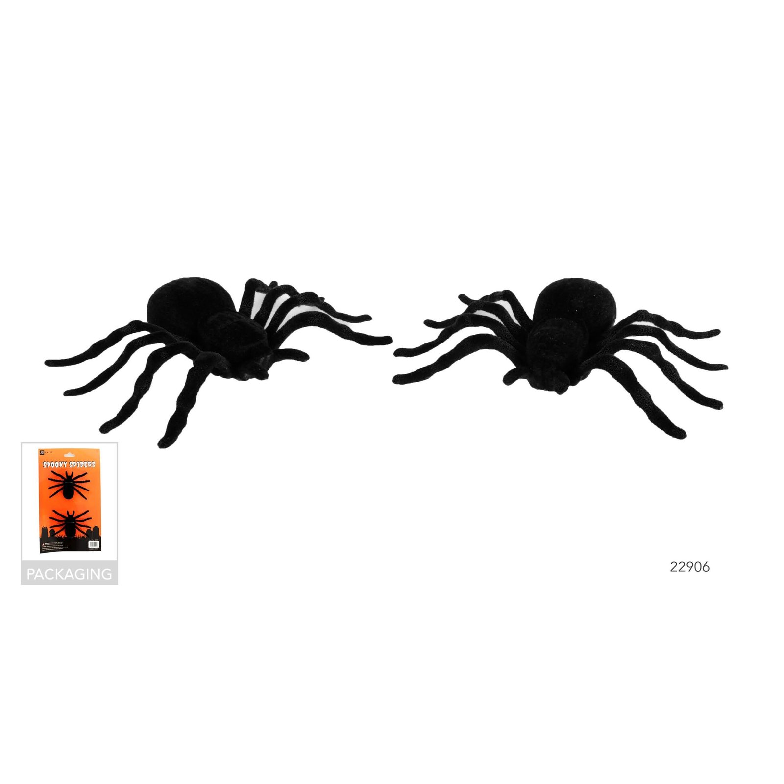 2Pces Spider (Black )