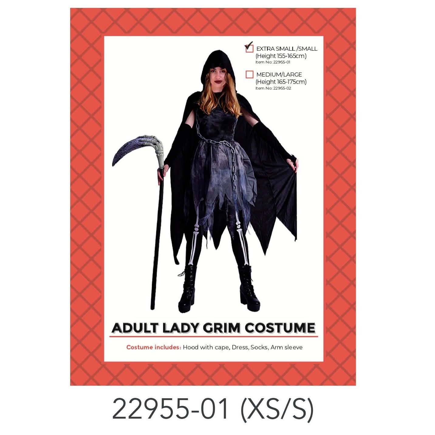 Adult Lady Grim Costume (XS/S)