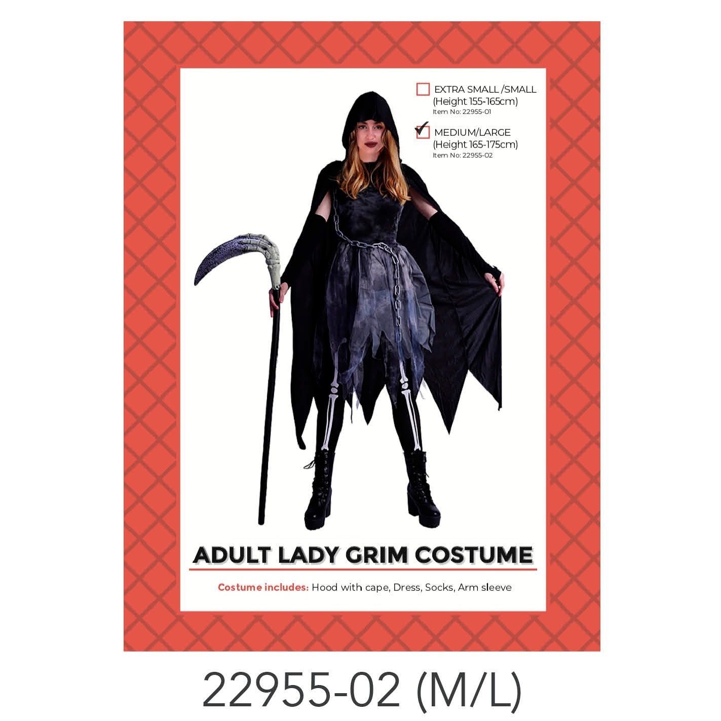 Adult Lady Grim Costume (M/L)