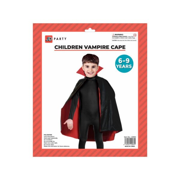 Vampire Cape child 6-9 years