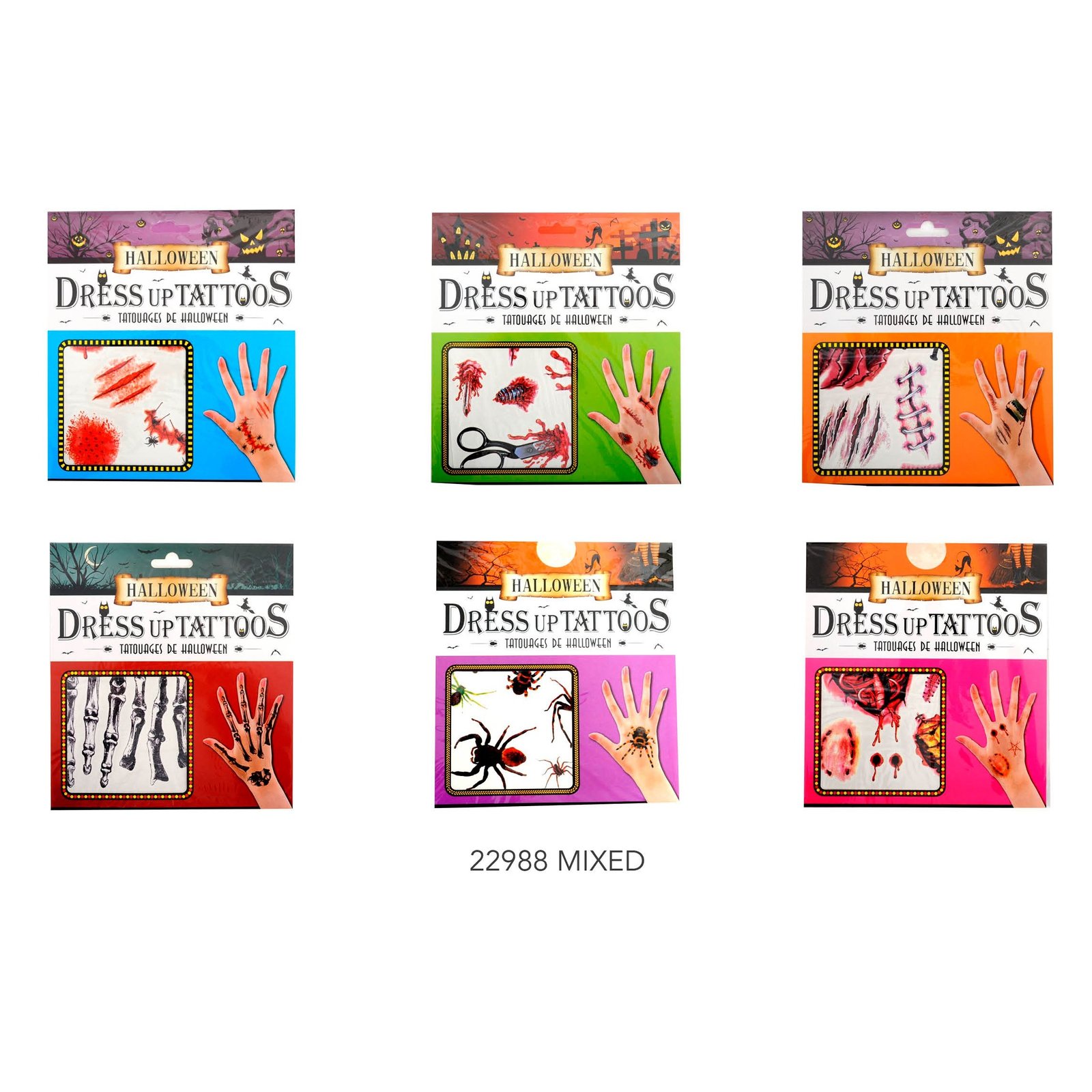 Halloween Dress up tattoos (MIXED)
