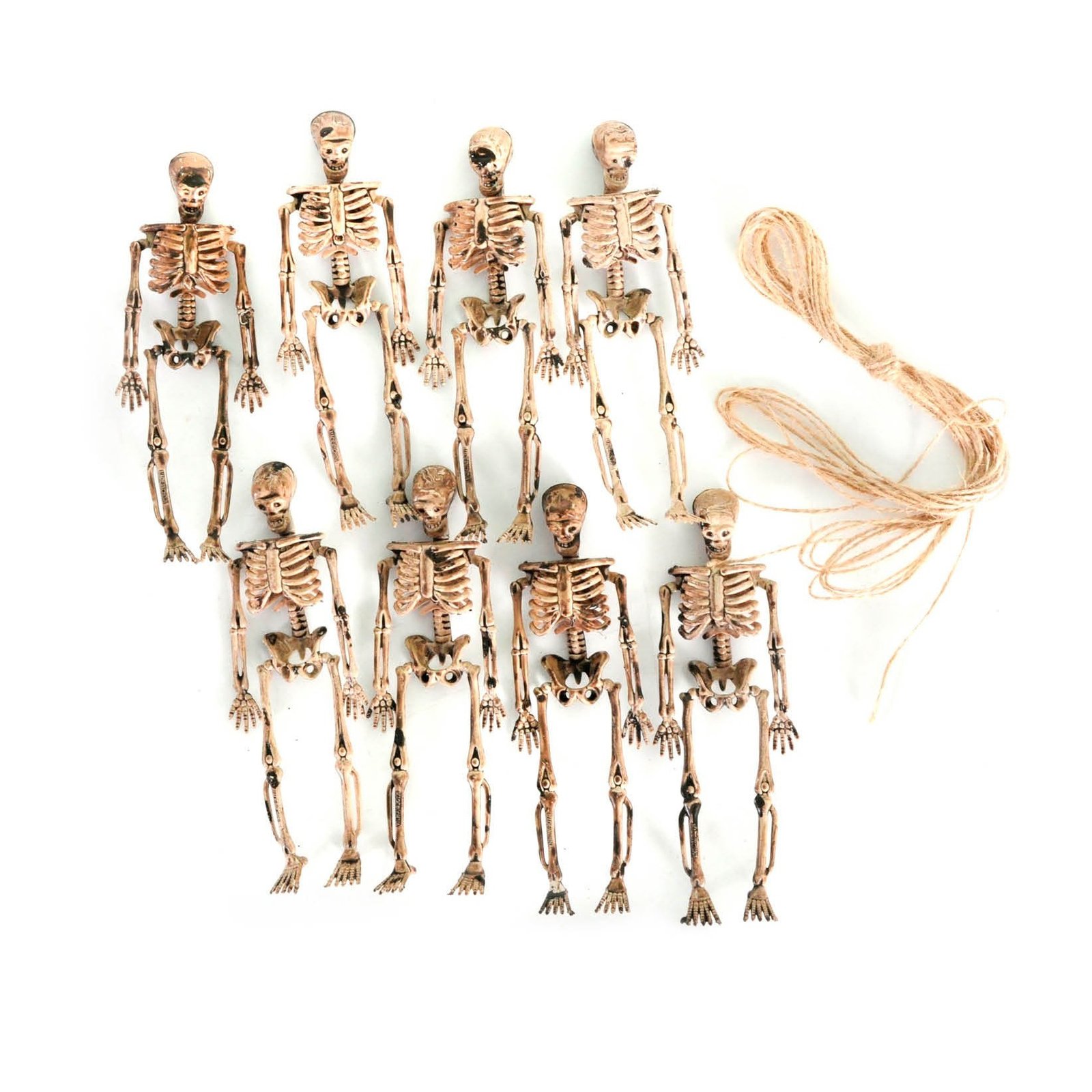 Deluxe Skeleton Garland 8pcs (6m long)
