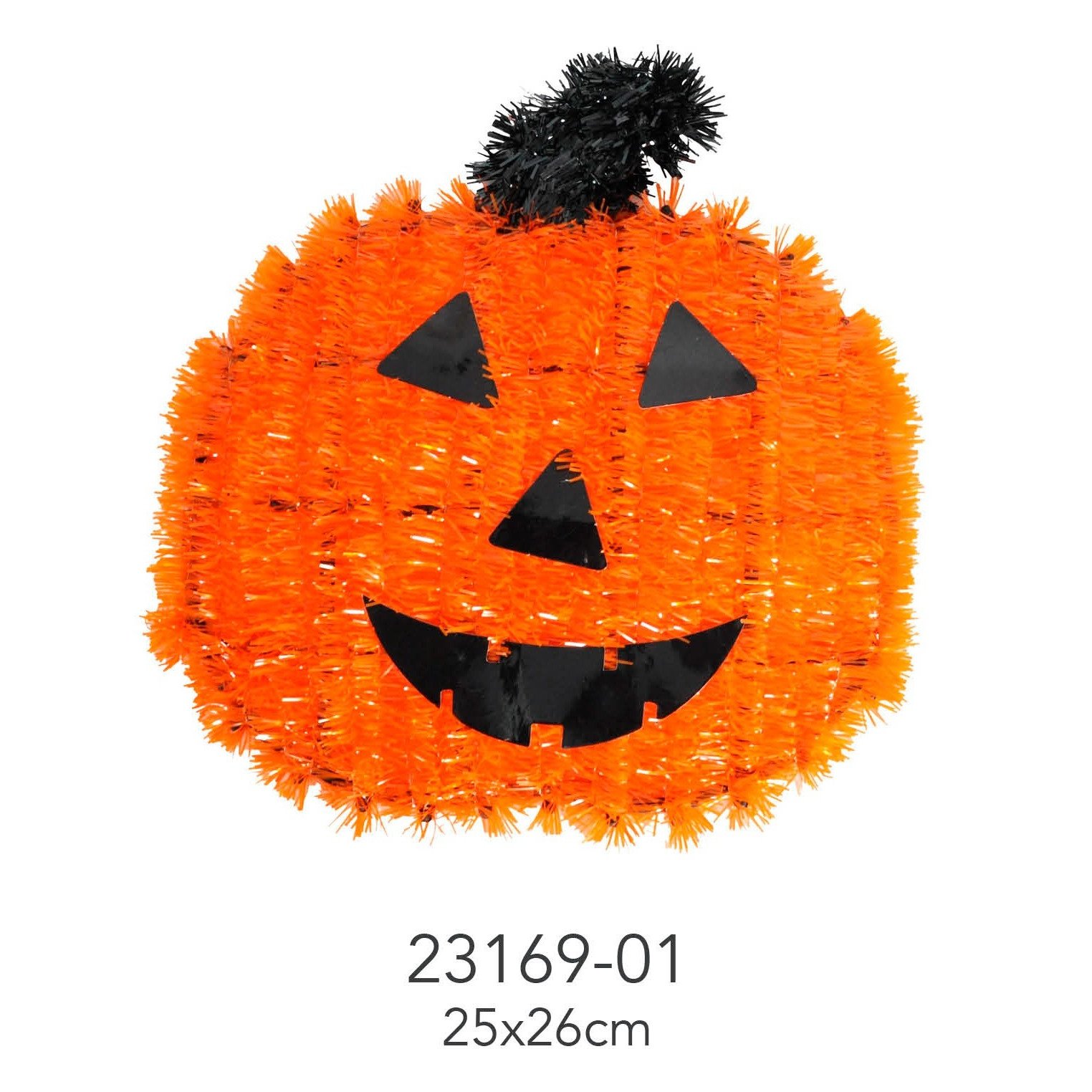 Halloween Tinsel Wall Décor (Pumpkin)