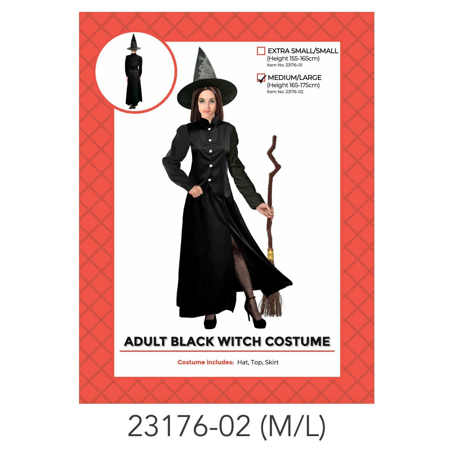 Adult Classic Witch Costume M/L
