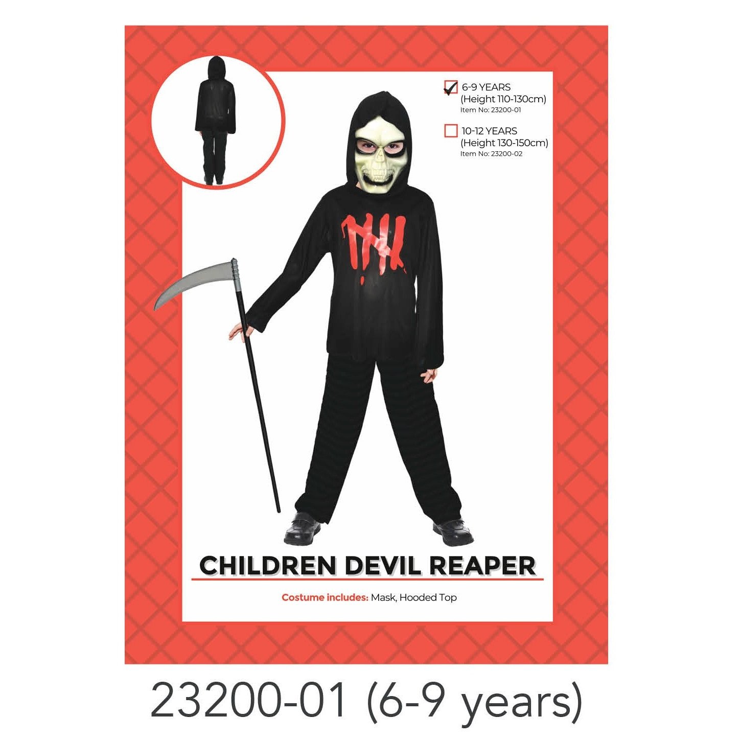 Child Killer 6 Costume 6-9 years