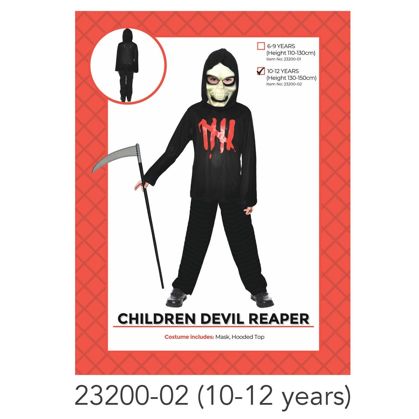 Child Killer 6 Costume 10-12 years