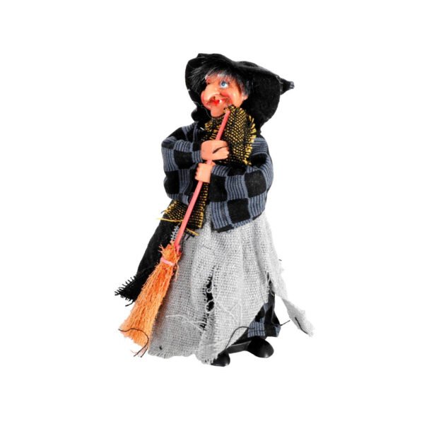 Witch with broomstick
