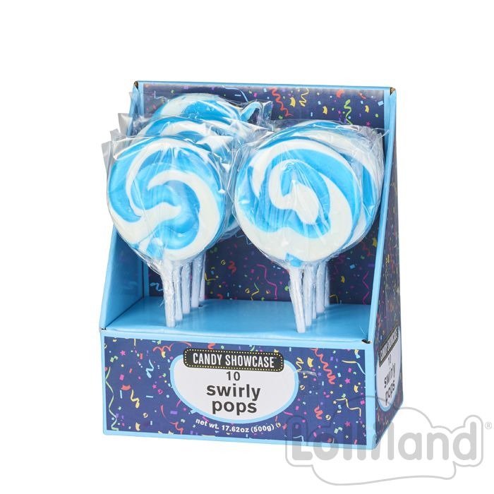 Swirly Pop Blue 10ct 500g