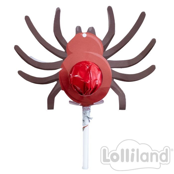 Halloween Pop Tag 5pk Spiders