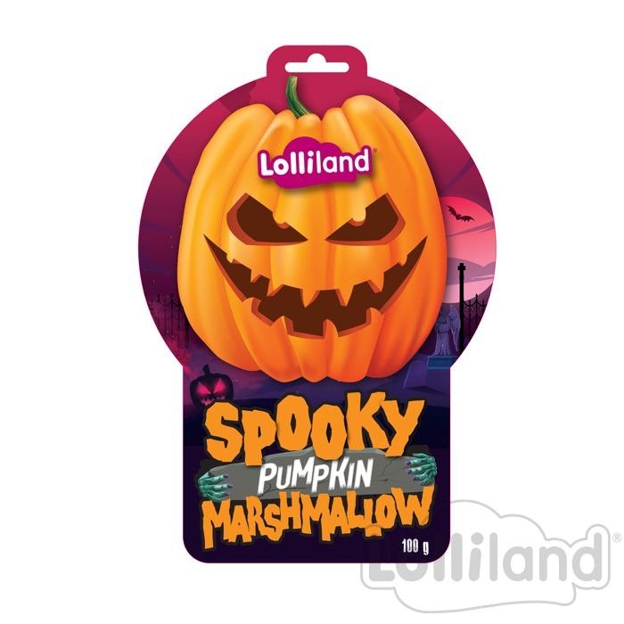Spooky Pumpkin Marshmallow Bag 100g