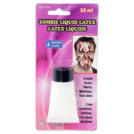 Halloween Make Up Zombie White Liquid Latex 30ml???????????????????????????????????????
