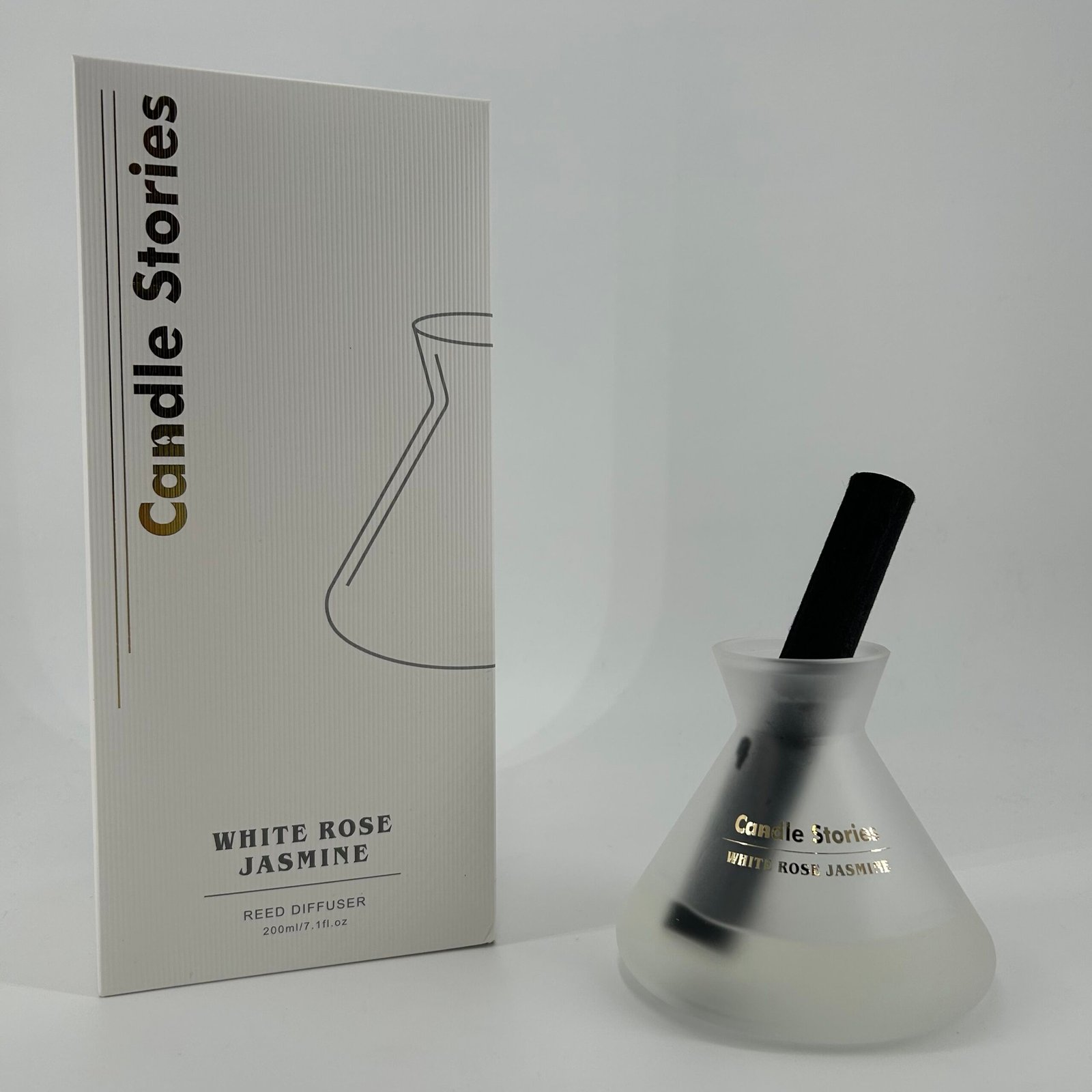 Conical Diffuser 200ml - White Rose & Jasmine