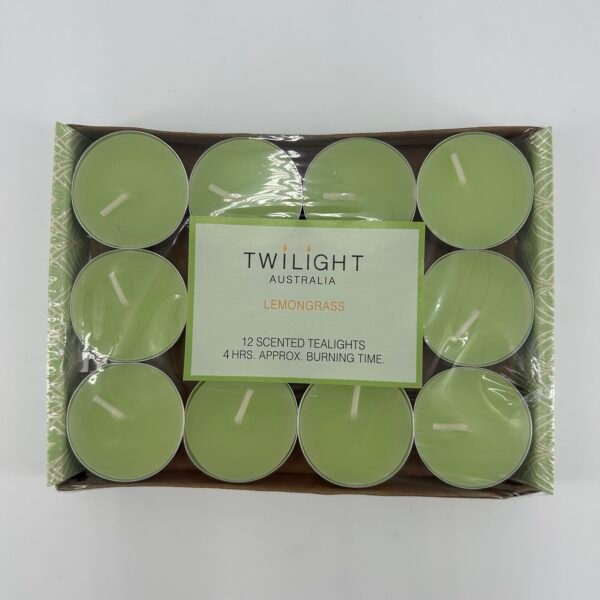 4hr Tealight Candles 12pk -  Lemongrass