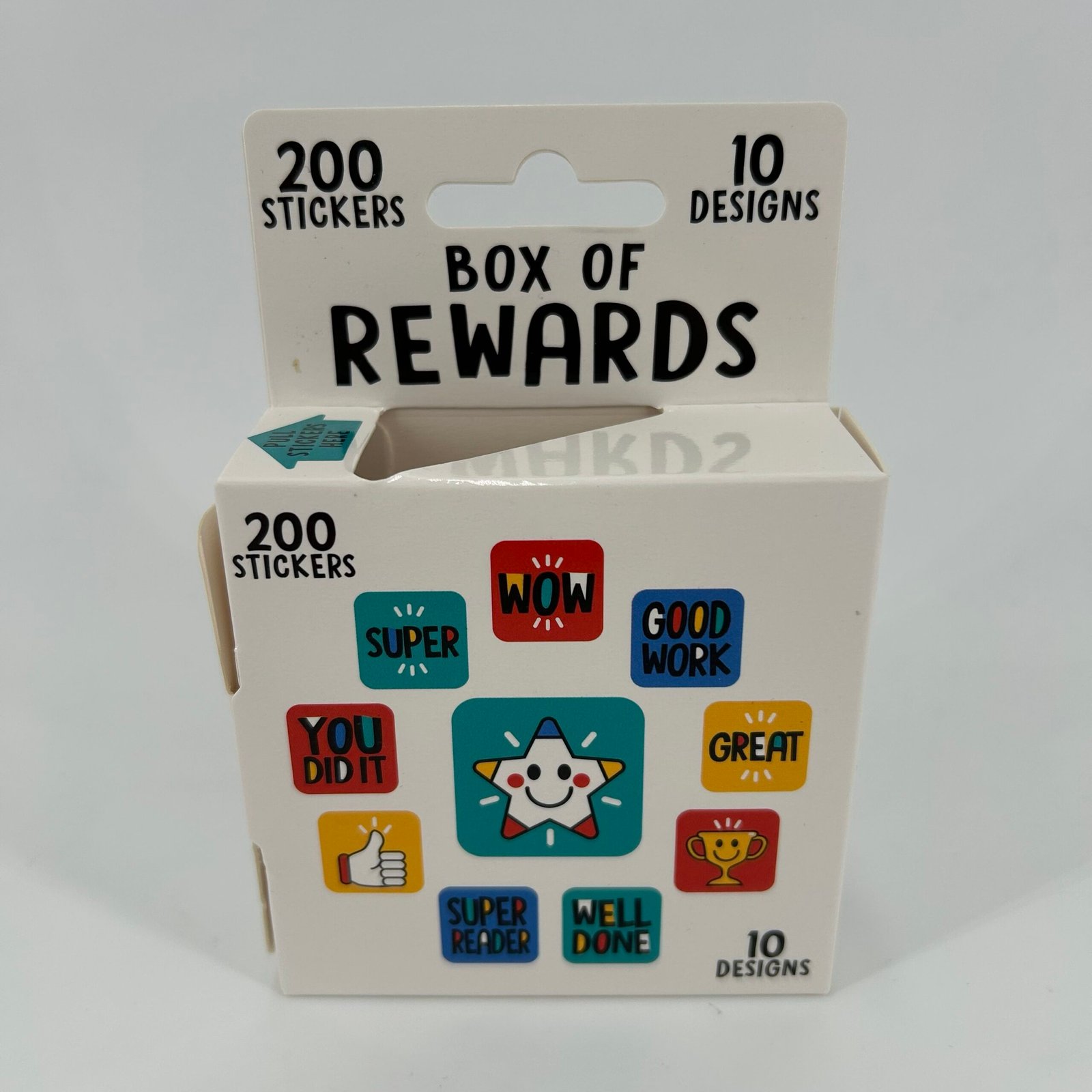 Sticker Roll 200pk Box of Rewards (square)