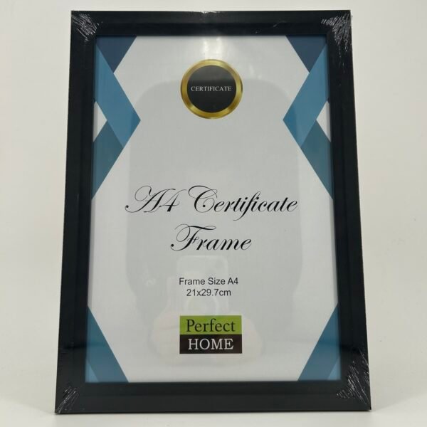 Award A4 Certificate Frame - Black