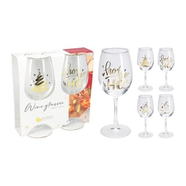 Wine Glass 350Ml Set 2Pcs Christmas Tree