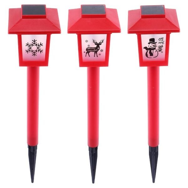 Stake Light Solar Lantern With Silhouettes 10LED 7.5cm x 7.5cm x 36cm Warm White 1 Function