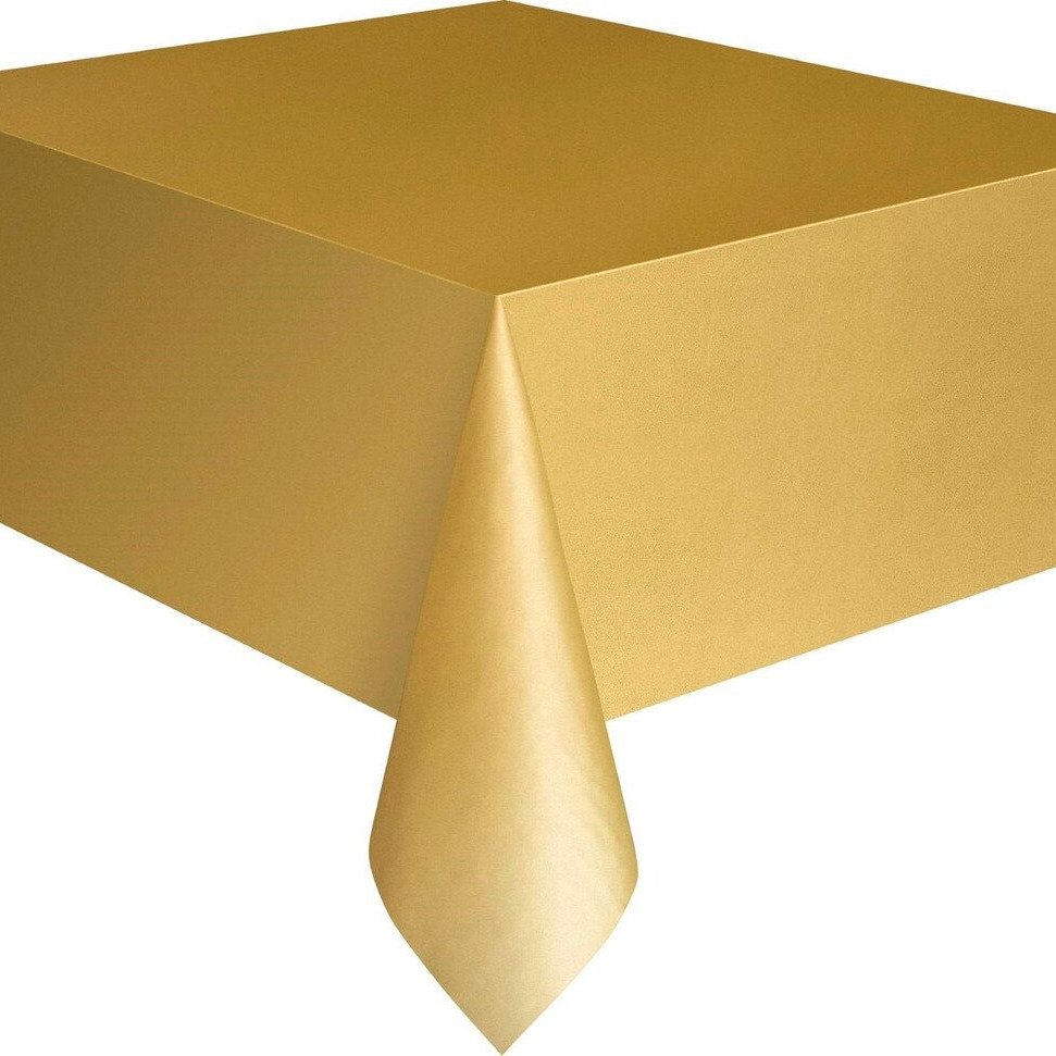 Gold Rectangle Table Cover 137cm x 274cm (54" x 108")