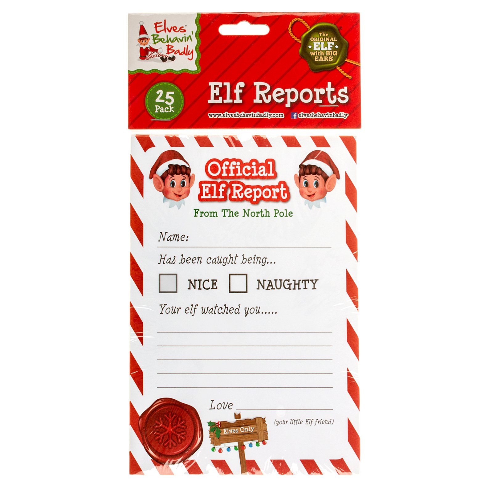 Christmas Elves Elf Reports 25pk