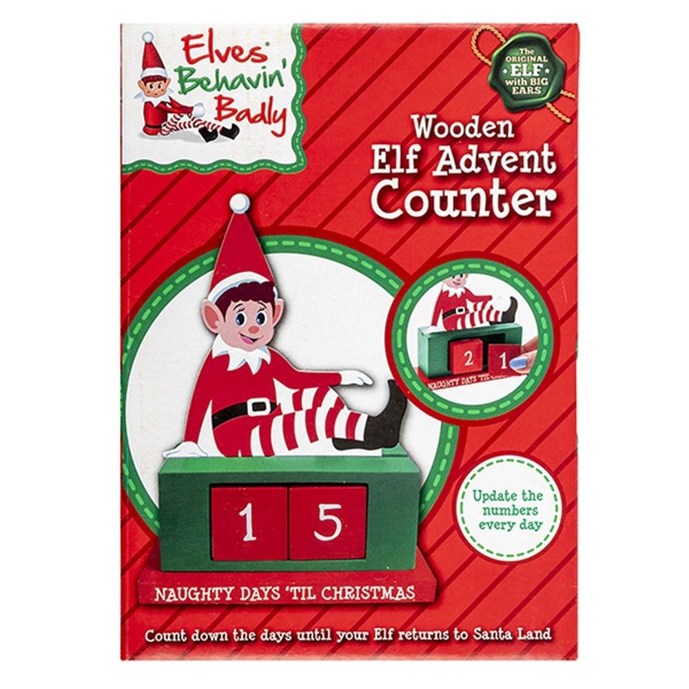 Christmas Elves MDF Countdown Advent Calendar
