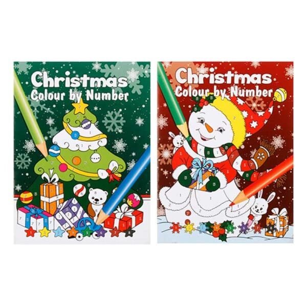 Book Colour By Numbers Christmas A4 32pg Christmas Tree