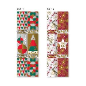 Bon Bons Christmas Box 6 31x5cm Printed Foil Fun Toys Noel