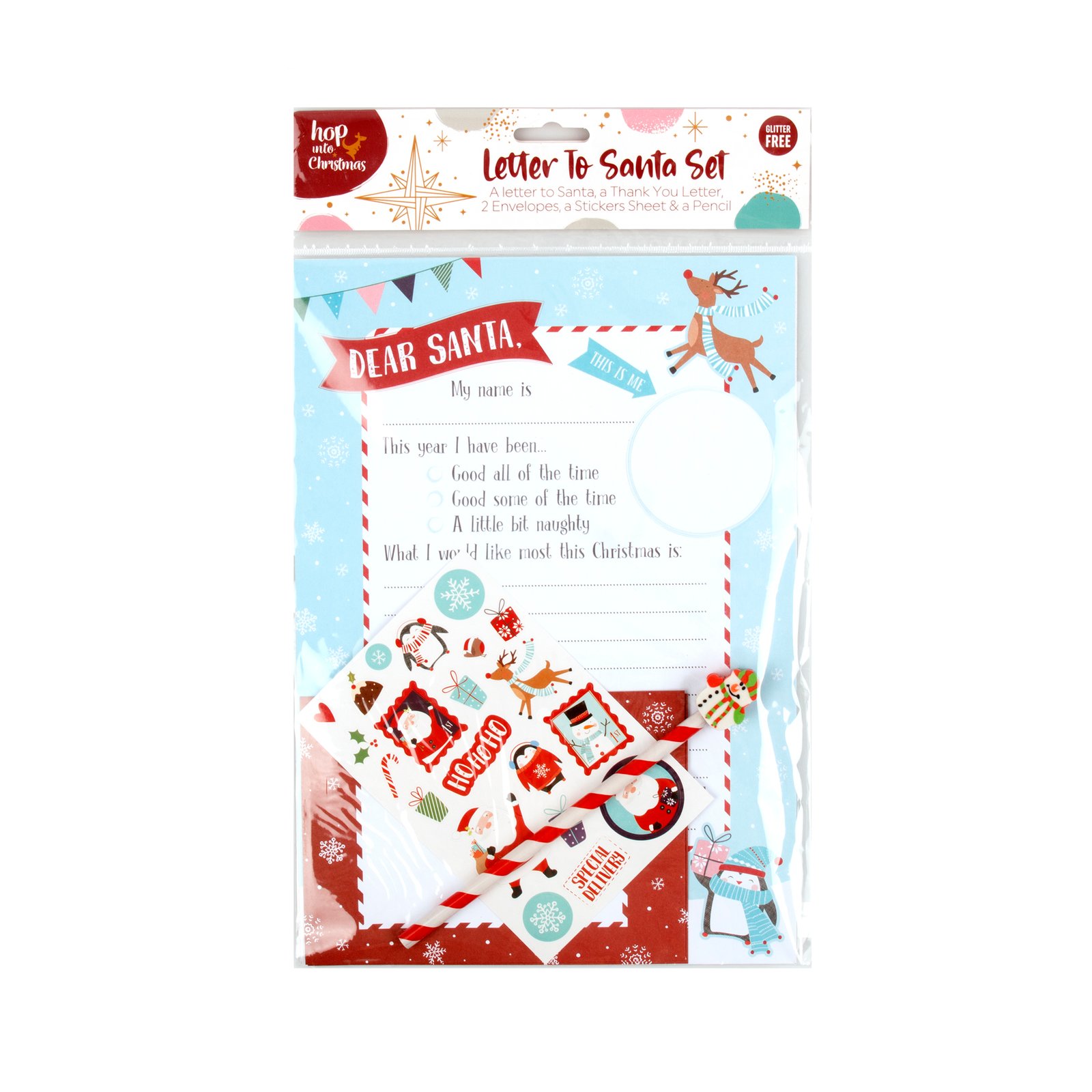 Letters To Santa Christmas w "Thank You" Envelope