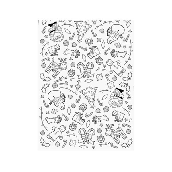 Tablecloth Christmas Paper DIY Colouring 91x122cm