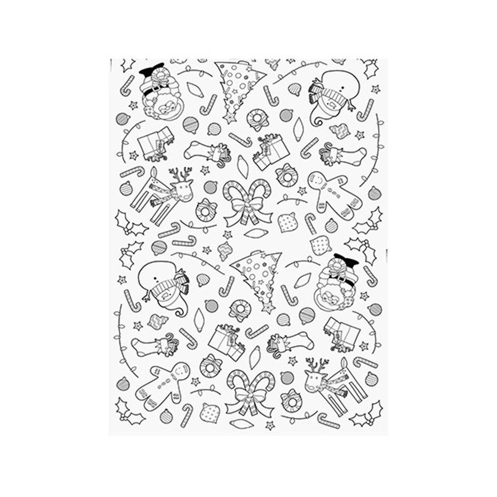 Tablecloth Christmas Paper DIY Colouring 91x122cm