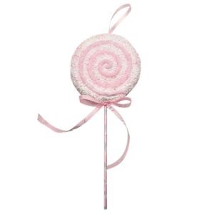 Decoration Christmas Ornaments Tree Candy Lollipop Pink 35cm