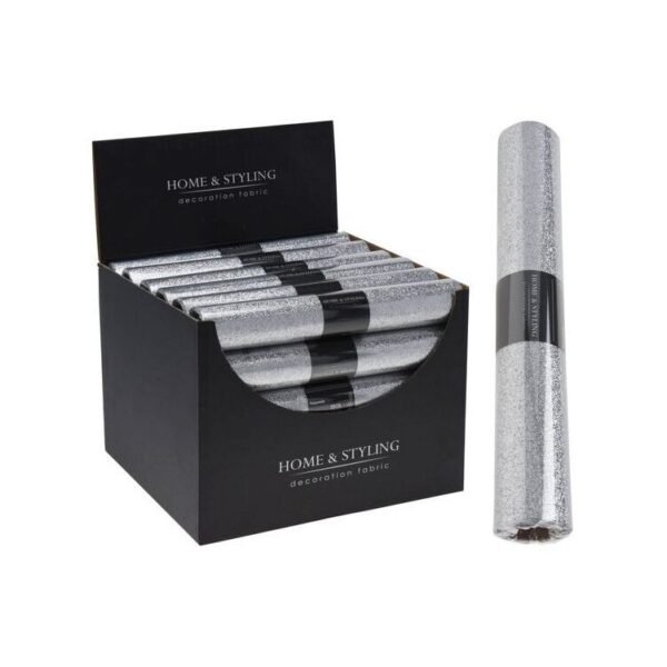 Deco Fabric 28X250Cm Silver