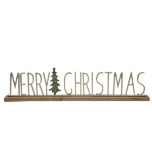 Xmas Golden Elegance Sign 80X5X19.5Cm