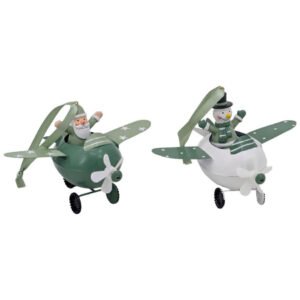 Xmas Metal Airplane Hanger 9.5X14Cm Snowman
