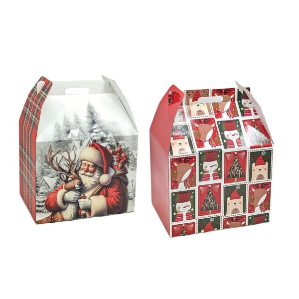 Xmas Cheer Foldable Gift Box 30X43X32Cm Stamp Characters