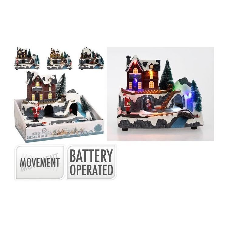 Xmas Scene 21Cm LED (Potluck)