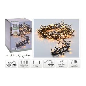 Snake Lights 100LED W/White IP44 20M