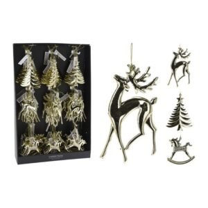 Hanging Decoration PP 14Cm Gold Christmas Tree