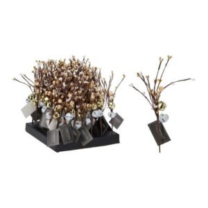 Branches w/ Bells Champagne/Silver 23Cm