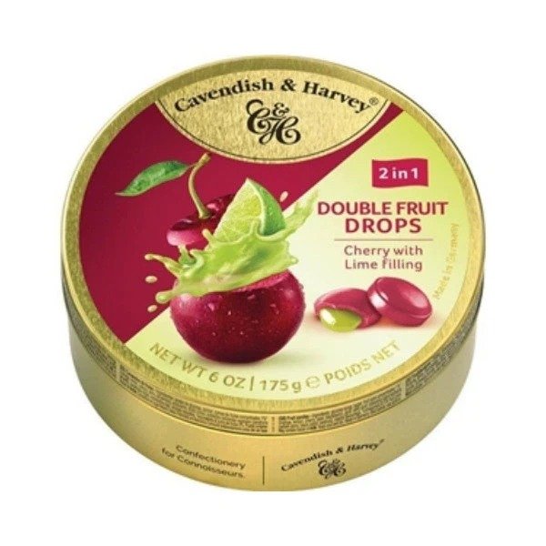 Cavendish & Harvey Duo Cherry/Lime Filled 175g