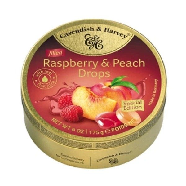 Cavendish & Harvey Raspberry/Peach Filled 175g