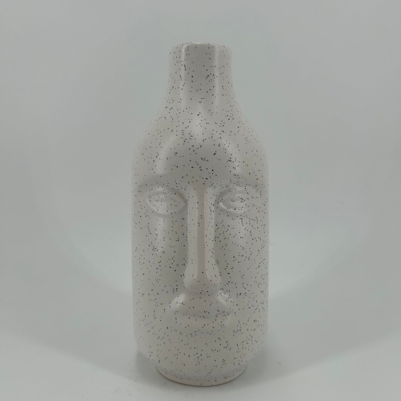 Ceramic Vase with Face (8x8.5x19cm)