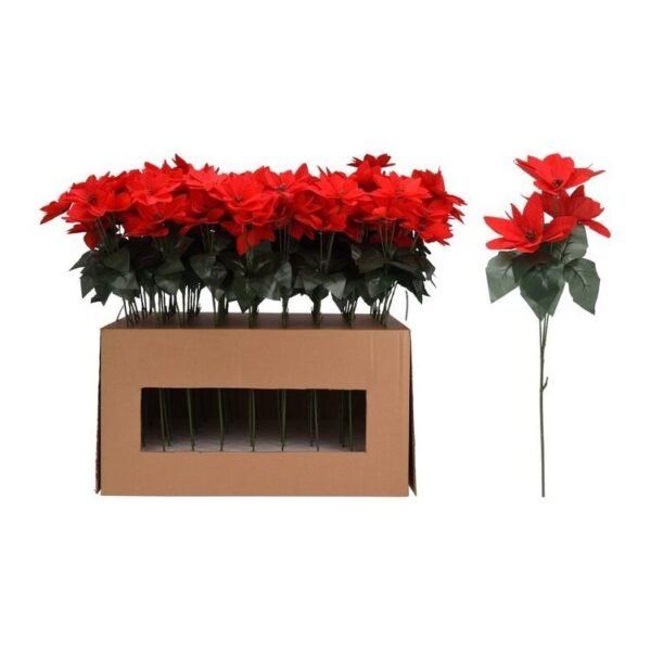 Poinsettia Flower 3 Head 66Cm