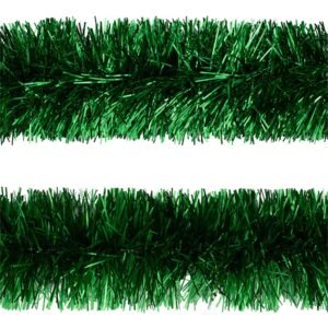 10Ply 2M Fine Cut Tinsel-Green Shimmer