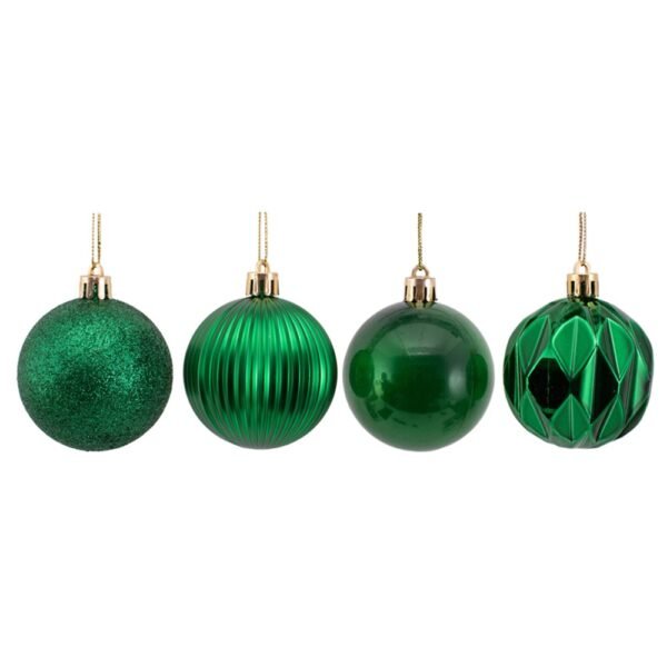 8Pk 6Cm Green Bauble
